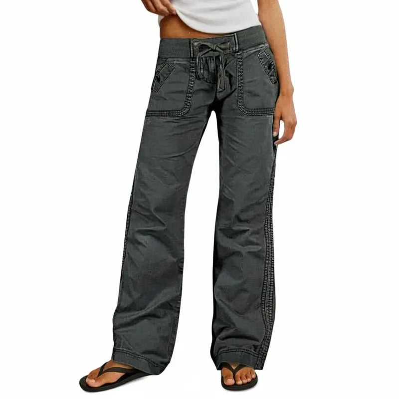 ⚡FINAL SALE⚡- Women's High Stretch Mid Rise Straight Pants