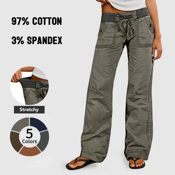 ⚡FINAL SALE⚡-  Women's High Stretch Mid Rise Straight Pants