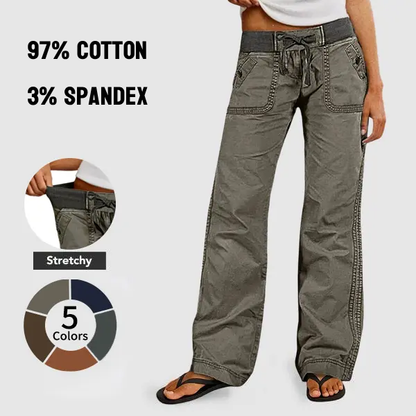 ⚡FINAL SALE⚡-  Women's High Stretch Mid Rise Straight Pants