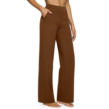 ⚡Women's High-Waisted Business Casual Wide Leg Pants with Pockets