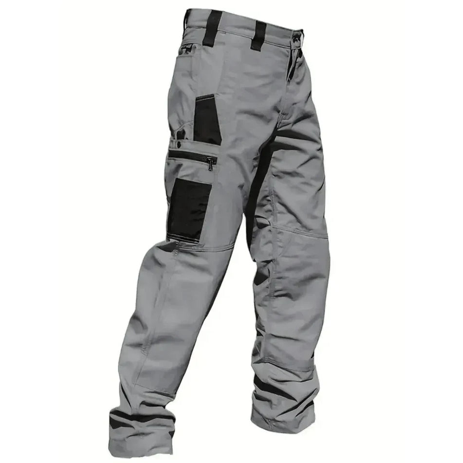 🔥 16-Pack Only $35 🔥 Men's Heavy-Duty Tactical Work Pants – 10 Pockets, Zippered & Water-Resistant