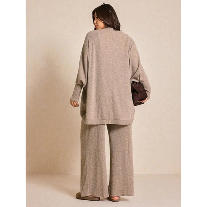 Plus Size Women's 3-Piece Knit Set