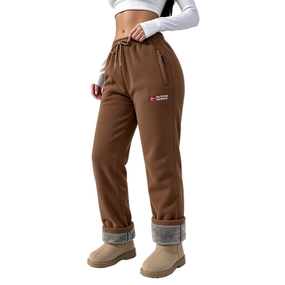 Women's Fleece-Lined Warm Long Pants
