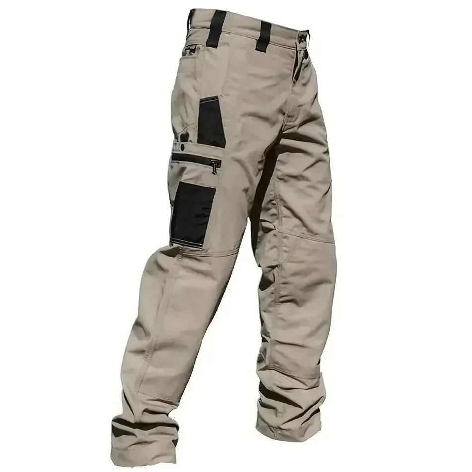 🔥 16-Pack Only $35 🔥 Men's Heavy-Duty Tactical Work Pants – 10 Pockets, Zippered & Water-Resistant
