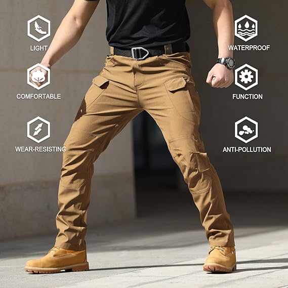 Men's Fleece-Lined Tactical Cargo Pants