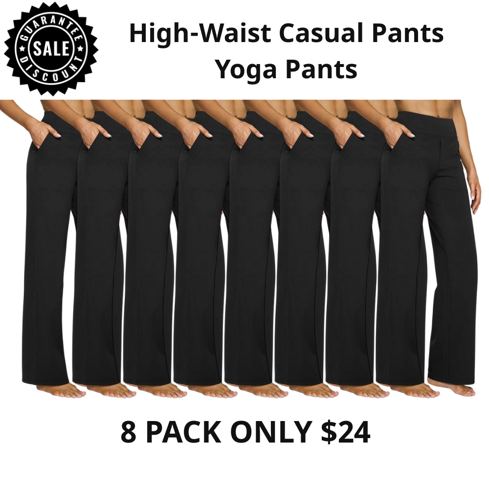 ⚡Women's High-Waisted Business Casual Wide Leg Pants with Pockets