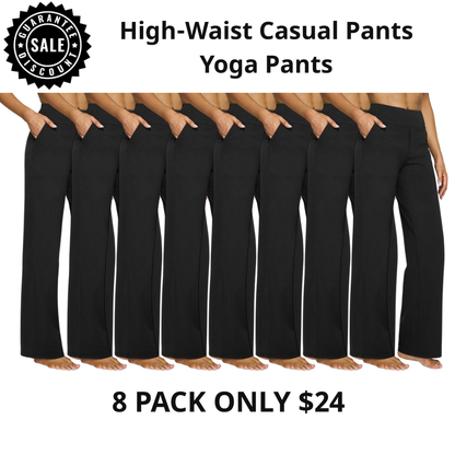 ⚡Women's High-Waisted Business Casual Wide Leg Pants with Pockets
