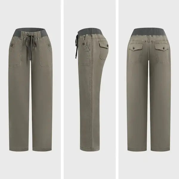 ⚡FINAL SALE⚡-  Women's High Stretch Mid Rise Straight Pants