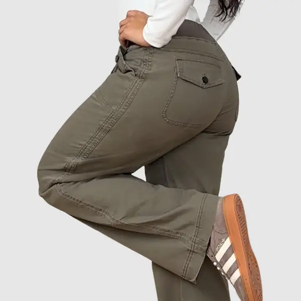 ⚡FINAL SALE⚡-  Women's High Stretch Mid Rise Straight Pants