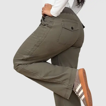 ⚡FINAL SALE⚡-  Women's High Stretch Mid Rise Straight Pants