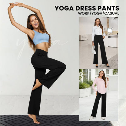 ⚡Women's High-Waisted Business Casual Wide Leg Pants with Pockets