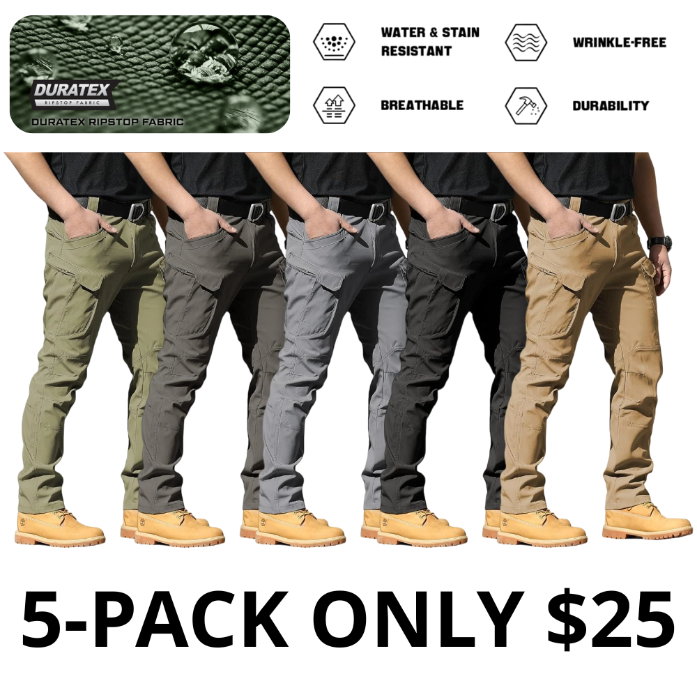 Men's Fleece-Lined Tactical Cargo Pants