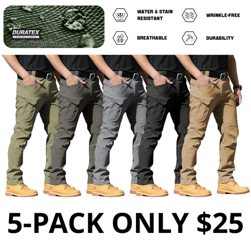 Men's Fleece-Lined Tactical Cargo Pants