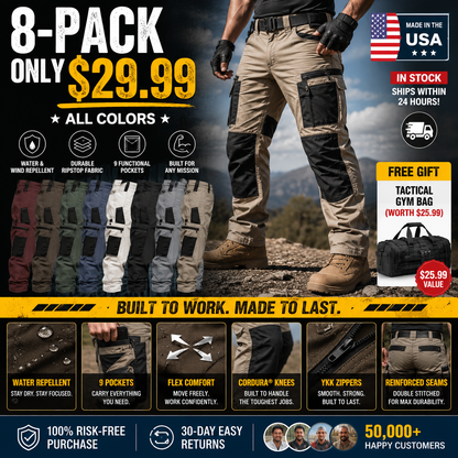 🔥 Clearance Sale | Men's Loose-Fit Utility Jeans – Limited Stock