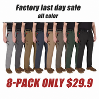 Brown+Black+Khaki+Navy+Stone+Charcoal +Coyote+Army Green(8 Pants Together)