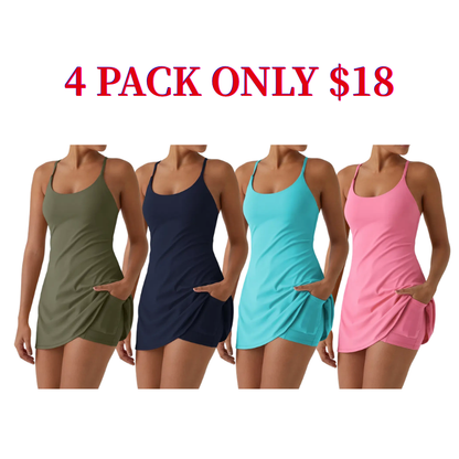 😍Promotion Day💥Backless Sleeveless Dresses With Pockets