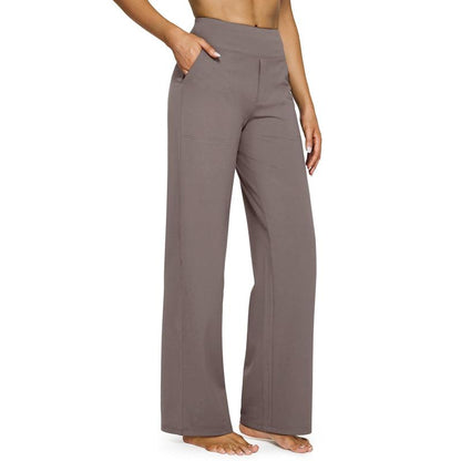 ⚡Women's High-Waisted Business Casual Wide Leg Pants with Pockets