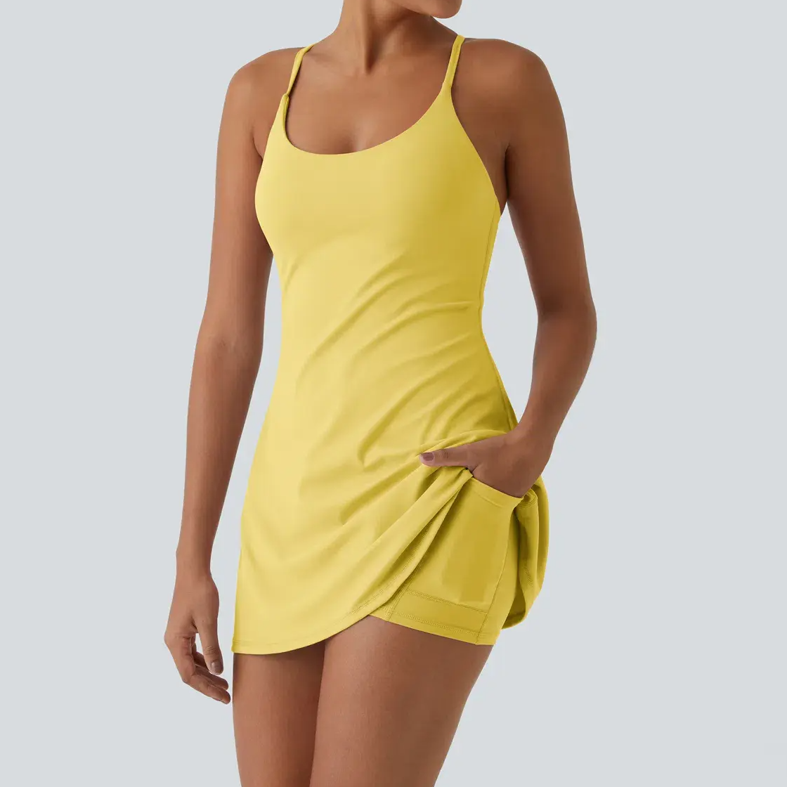 😍Promotion Day💥Backless Sleeveless Dresses With Pockets