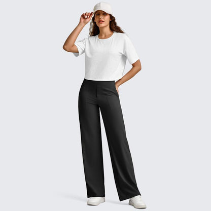 ⚡Women's High-Waisted Business Casual Wide Leg Pants with Pockets